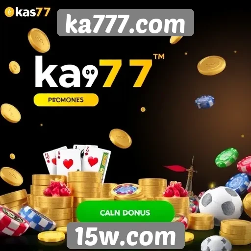 Promoções e bônus disponíveis no site ka777.com